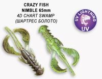 Силиконовая приманка Crazy Fish Nimble 2.5" 44-65-4d-6