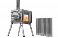 Печь Берег для палатки "Камин" Малая New (труба - 65мм)