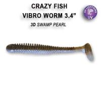 Силиконовая приманка Crazy Fish Vibro Worm 3.4" 13-85-3d-6