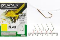 Крючок №16 Owner/C'ultiva RL-282 с поводком 70см c петлёй 0.14мм/2кг 10 шт
