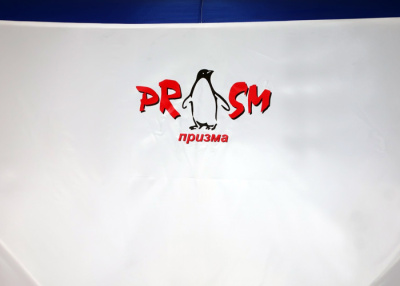 Походная баня Пингвин Призма Премиум (1-сл) 215*215 cm Композит (бело-синий)