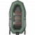 Лодка гребная под мотор Лоцман Профи С-280 МПРС зелёный (реечная слань, приставка под мотор)