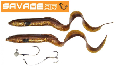 Силиконовая приманка Savage Gear 3D Real Eel LB 20cm 27gr Lamprey PHP / 2 штуки