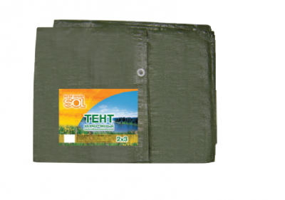 Тент Sol 14х16 м Терпаулинг, зеленый