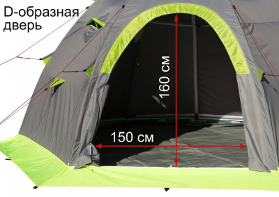 Мобильная Баня Лотос 5 (Д-образный вход + дно ПУ4000) (360х320/205 см)
