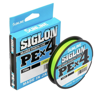 Шнур Sunline Siglon PE X4 Light Green 150m #3 50lb/22kg