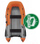 Надувная лодка Boatsman BT360А (графитово-оранжевый)
