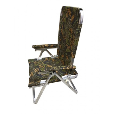 Складное алюминиевое кресло-шезлонг с подставкой Медведь Вариант №7 (52*44+75*70см)