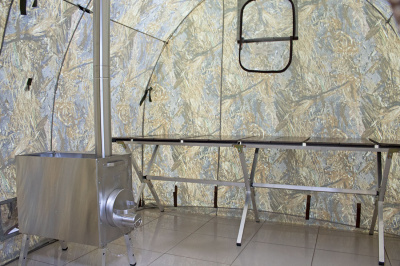 Походная баня-палатка Берег ПБ-1 2х2 м ( нового образца ) (200х200/190 см)