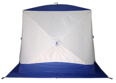 Походная баня Пингвин Призма Премиум (1-сл) 215*215 cm Композит (бело-синий)