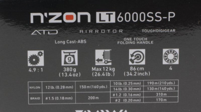 Катушка Daiwa N`zon 20 LT 6000SS-P