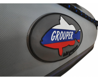 Лодка Grouper GR 335W (кокпит 80 см) НДНД (серо - синий) модель 2026 г