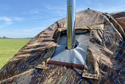 Всесезонная палатка Берег МФП-4 Камыш (400х400/215 см) + Пол + Дверь