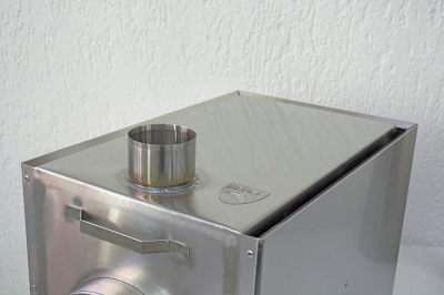 Печь Берег для палатки "Экономка" Средняя New (стационарные экраны - труба 80мм)