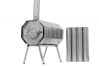 Печь Берег для палатки  "Вектор" New (труба - 80мм)