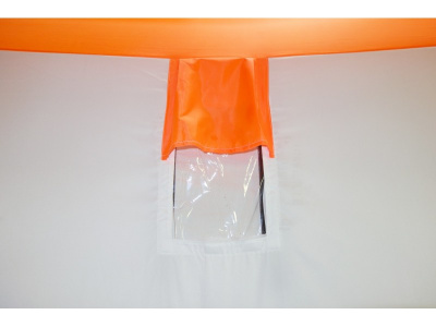 Зимняя палатка Призма Премиум (2-сл) 215*215 (бело-оранжевый)