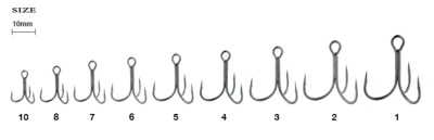 Тройник Ryugi Pierce Treble Hook TC Coat №6 (6 шт)