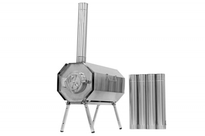 Печь Берег для палатки  "Вектор" New (труба - 80мм)