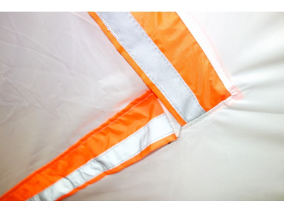 Зимняя палатка Призма Премиум (2-сл) 215*215 (бело-оранжевый)