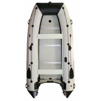 Лодка Polar Bird 380E New Eagle Стеклокомпозит (черно-белый) модель 2025 г