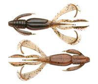 Keitech Crazy Flapper 4.4 #438T Green Pumpkin Fire