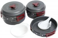 Набор посуды туристической Tramp на 2-3 персоны из анодированного алюминия TRC-024