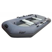 Лодка гребная-моторная Polar Bird 260 ТМ СС Teal Стеклокомпозит (серый) модель 2025 г