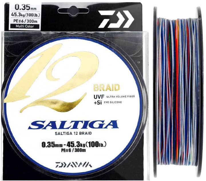 Шнур Daiwa Saltiga 12 Braid Multicolor 300m PE#4 lb68 купить в Бресте с  доставкой, цена, фото