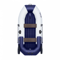 Лодка ПВХ Таймень N 270 НД "Комби" светло-серый/синий