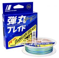 Шнур Major Craft Dangan Braid X8 Multicolor 150m PE#0.8 / 0.10mm 16lb
