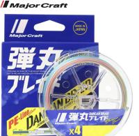 Шнур Major Craft Dangan Braid X4 Multi color 200m PE#1.5 / 0.17mm 25lb