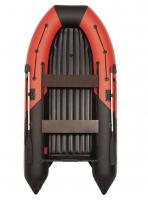 Лодка моторная килевая Лоцман М-330 НД НД Премиум (красно-чёрный)