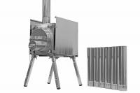 Печь Берег для палатки  "Экономка" Мини (без экранов - труба 65мм)