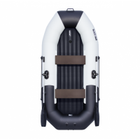 Лодка ПВХ Таймень N 270 НД "Комби" светло-серый/черный