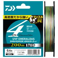 Шнур Daiwa UVF Emeraldas Dura Sensor 4Braid LD +Si² 200m РЕ#0.4 7.1lb/3.2kg