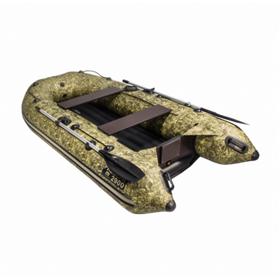 Лодка ПВХ Ривьера Компакт 2900 НДНД "Камуфляж" камыш