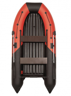 Лодка моторная килевая Лоцман М-330 НД НД Премиум (красно-чёрный)