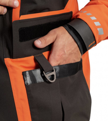 Костюм рыболовный Graff (поплавок -15°С) (215ОВ-11 черно-оранжевый) размер M (176-182)