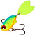 Тейл-спиннер Narval Buzzing Bug 18gr #001-Blue Back Chartreuse