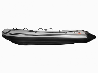 Надувная ПВХ лодка X-River Grace Wind 360 НДНД (оранжо - серый, серая фурнитура)