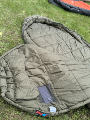 Спальный мешок кокон Tramp Troll T-Loft Regular Olive (левый) 220*95*85 см (-25°C)