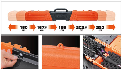 Тубус телескопический Prox Container Gear 5-Leght Hard Rod Case 150-220cm PX933