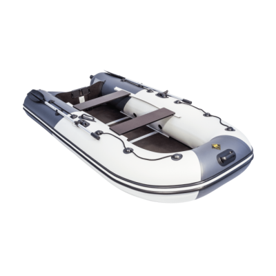 Лодка ПВХ Ривьера Компакт 3400 СК "Комби" светло-серый/графит