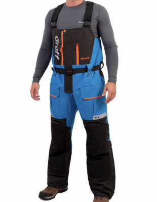 Костюм рыболовный Graff (поплавок -15°С) (215ОВ-3 черно-голубой) размер XL (176-182)