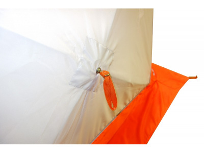 Зимняя палатка Призма Премиум STRONG (2-сл) 225*215 (бело-оранжевый)