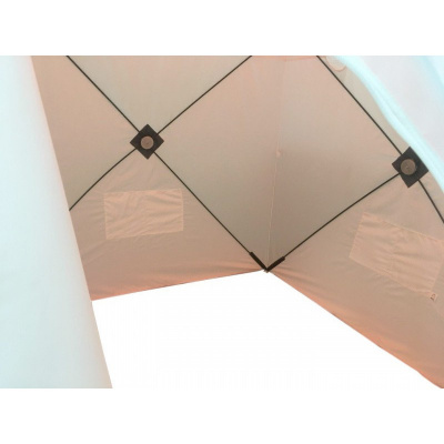 Зимняя палатка Пингвин Mr. Fisher 170 SТ с юбкой 170*170 (бело-оранжевый)