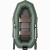 Лодка гребная под мотор Лоцман Профи С-300 МПРС зелёный (реечная слань, приставка под мотор)