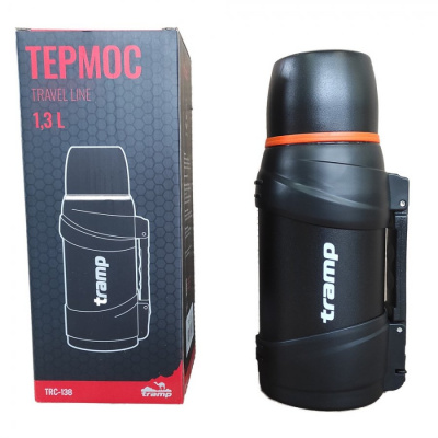 Термос Tramp Travel Line 1.3 л чёрный