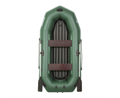 Лодка гребная под мотор Лоцман Профи 260 ВНД (зелёный)