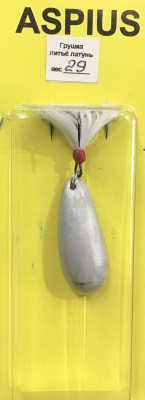 Блесна Aspius Грушка 29gr (красная)